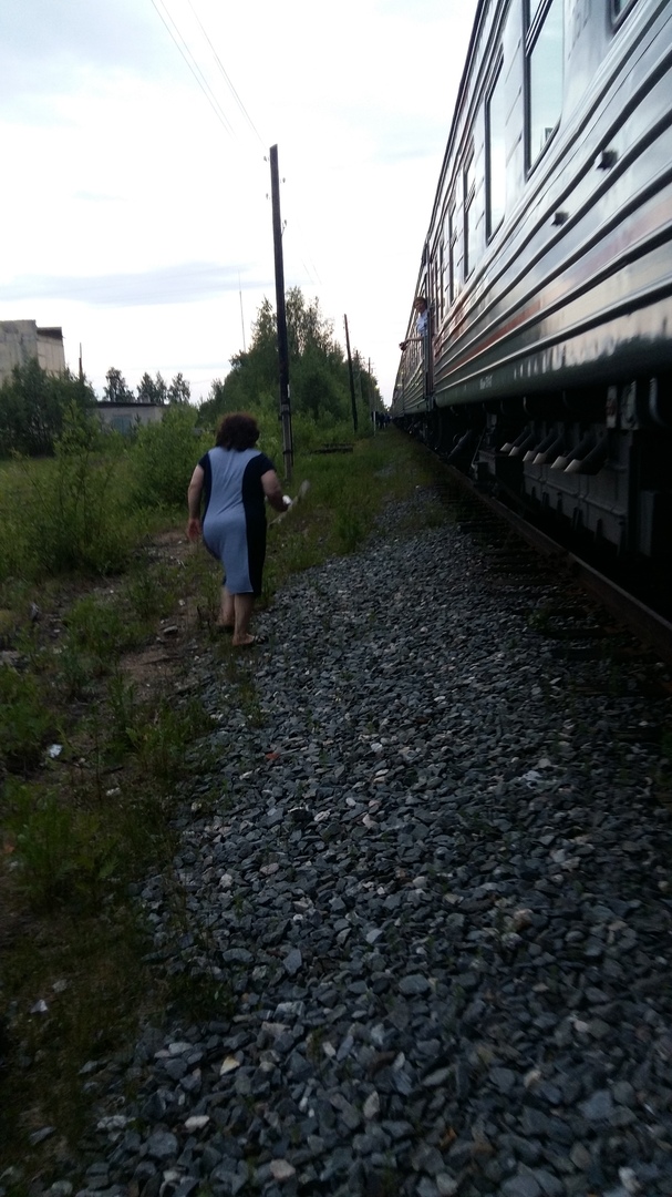 ФОТО: Жители поселка Карелии из-за отсутствия перрона вынуждены выпрыгивать из поезда на камни