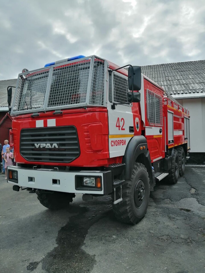 Пожарные в Суоярви получили новую технику 
