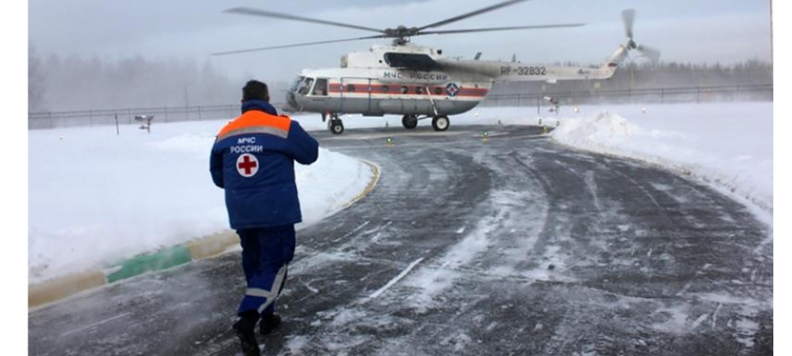 Вертолет МЧС не вылетел за мальчиком, упавшим с 5 этажа, из-за неблагоприятных погодных условий в Карелии 