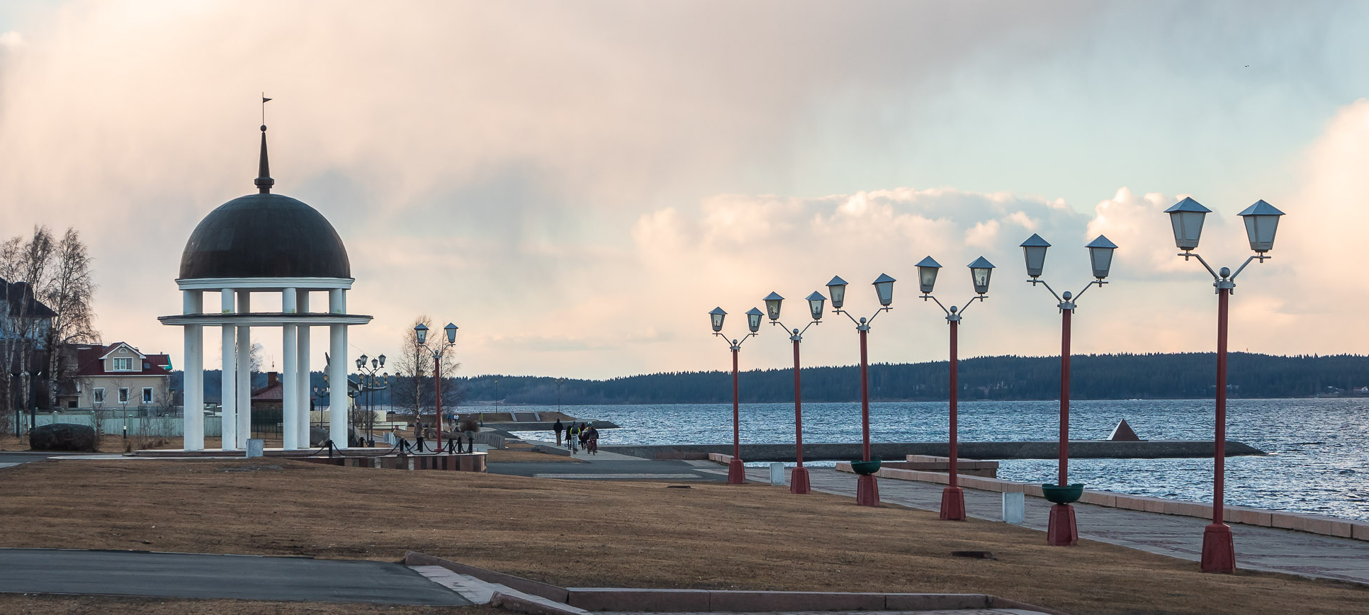 Петрозаводск Онежская набережная панорама