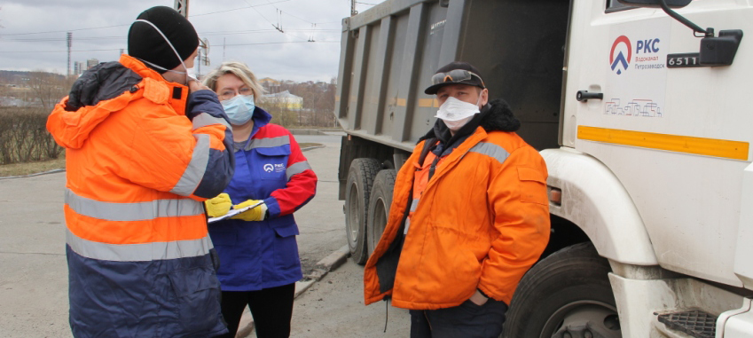 "РКС-Петрозаводск" ежедневно следят за соблюдением мер профилактики коронавируса на предприятиях