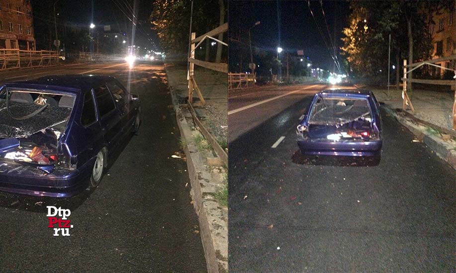 Внедорожник протаранил резко затормозивший автомобиль в центре Петрозаводска (ВИДЕО)