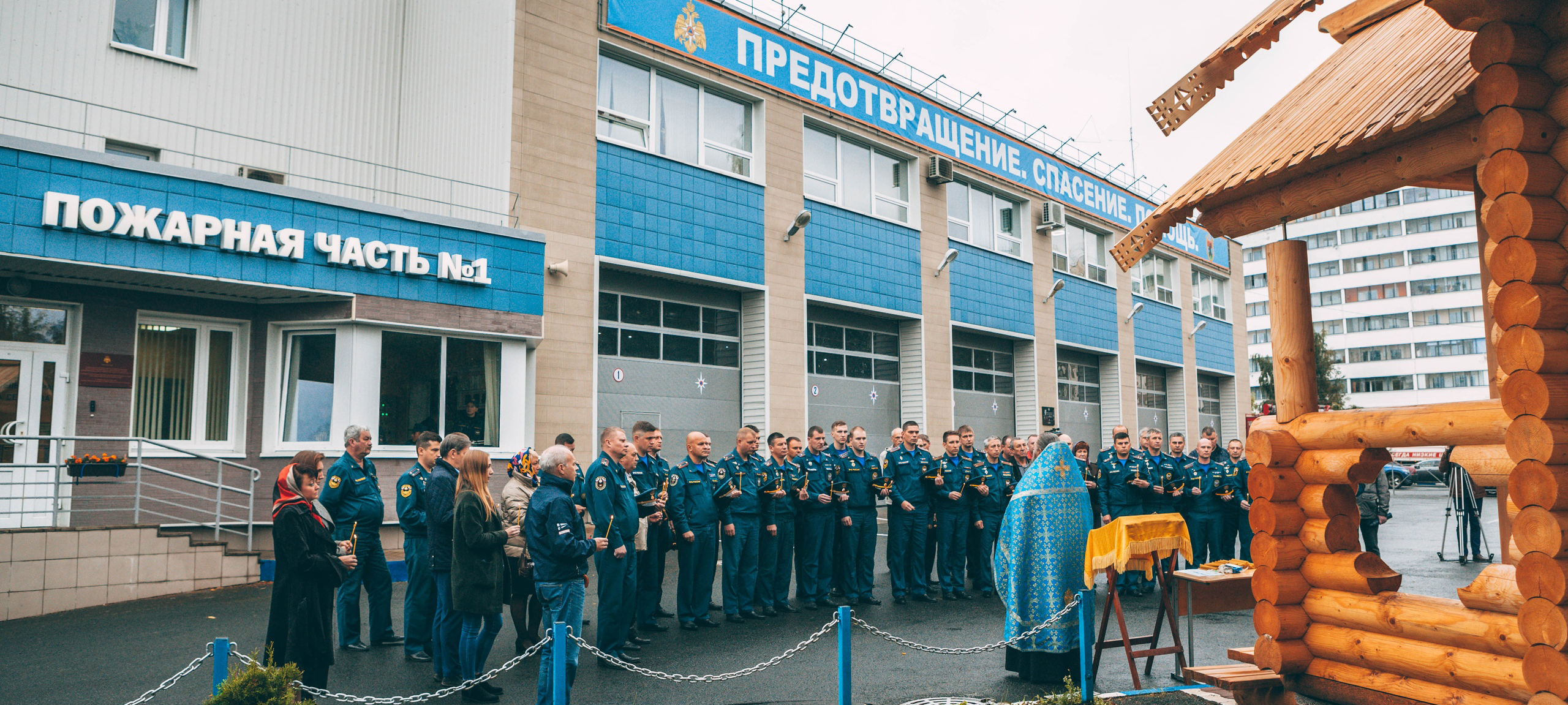 Часовню открыли у пожарной части в Петрозаводске