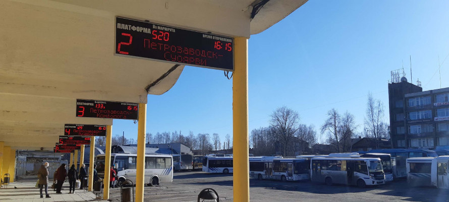 Автобусы Автовокзала Петрозаводска перешли на зимнее расписание