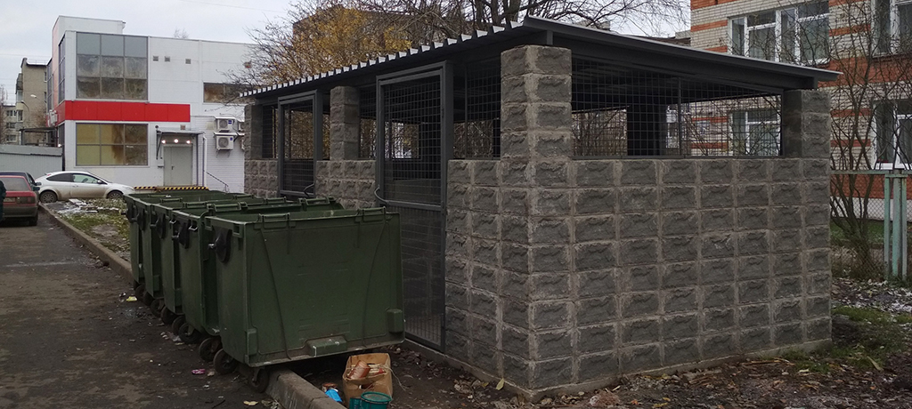  В Петрозаводске установили 12 каменных площадок для мусора