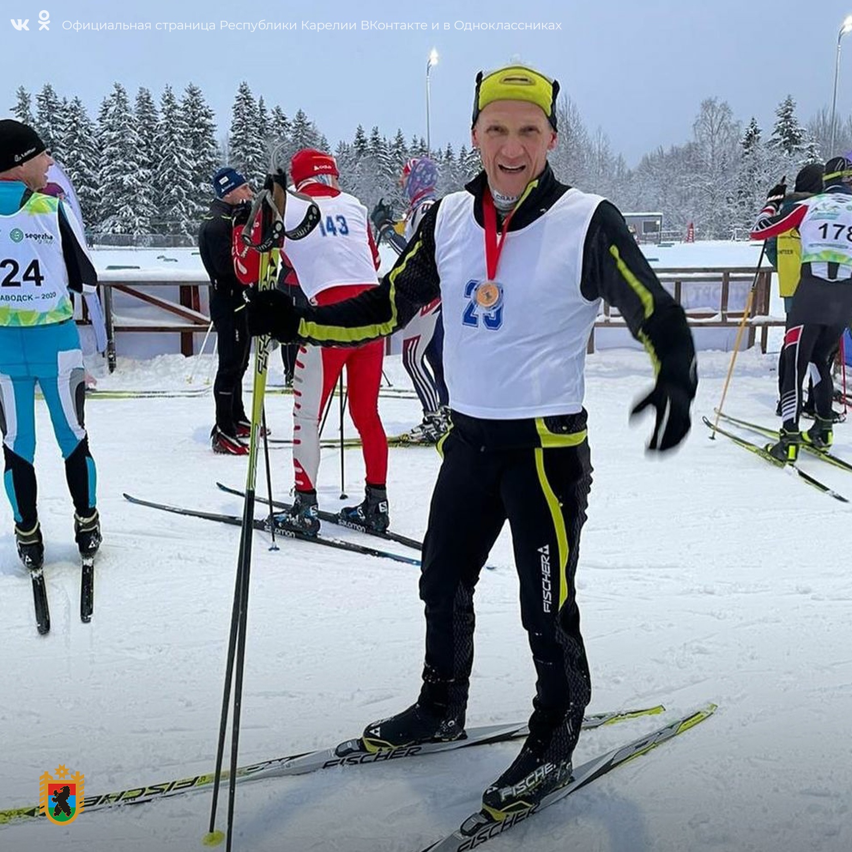 Четырёхкратный чемпион мира Владимир Драчев финишировал вторым в лыжной гонке в Петрозаводске 