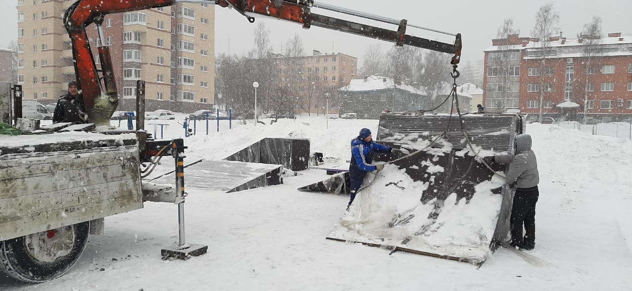 Установка оборудования для скейт-парка началась в Петрозаводске (ФОТО)