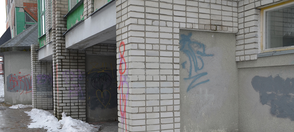 Вандалы изуродовали стены Детской музыкальной школы в городе горняков в Карелии (ФОТО)