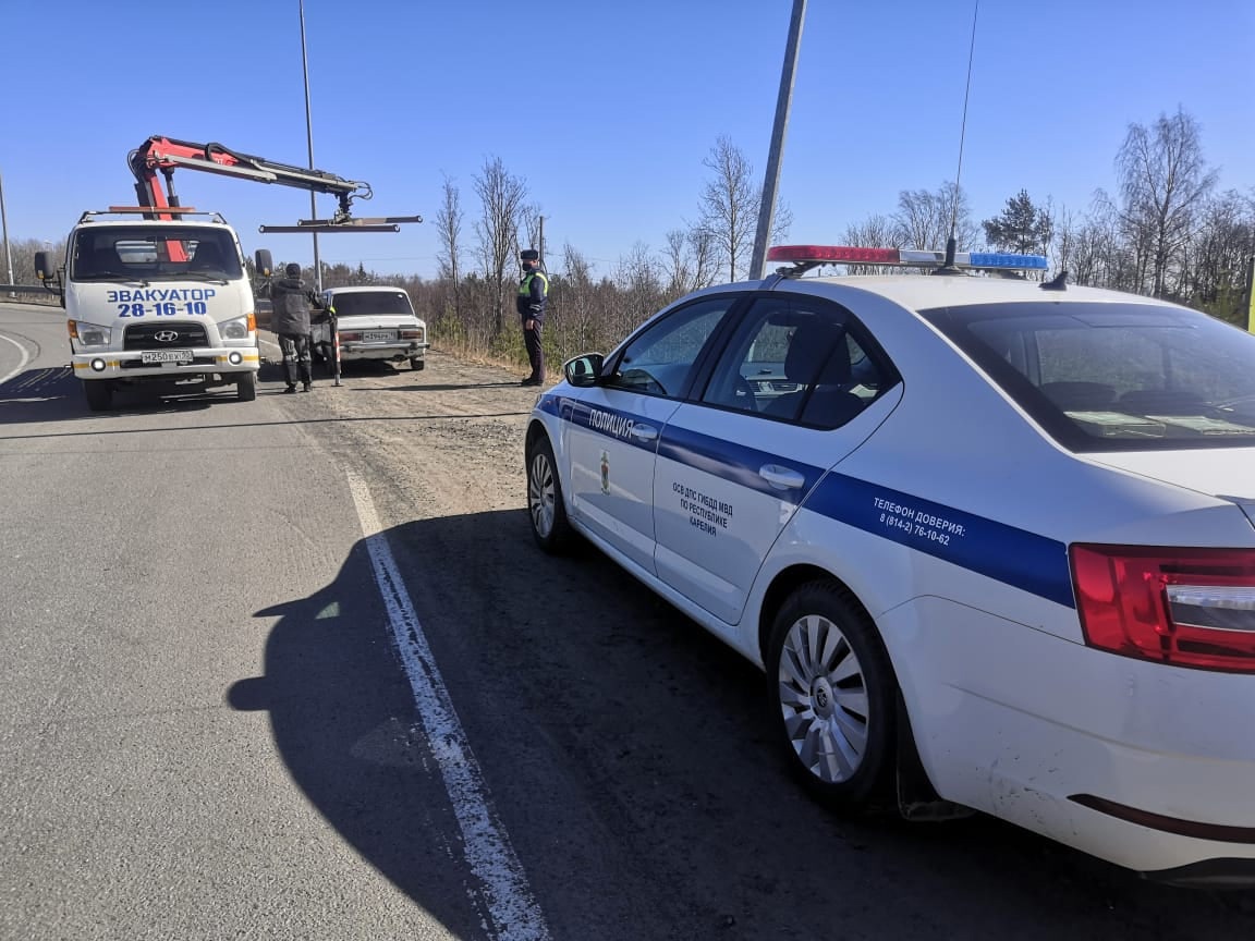 В Прионежье водитель остался без машины после разговора с инспектором (ФОТО) 