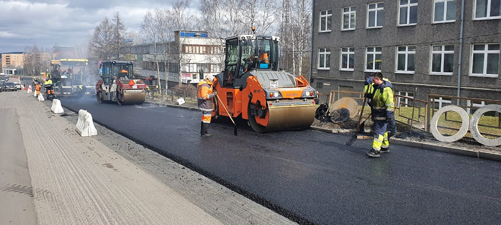 Сразу три дороги ремонтируют в Петрозаводске 
