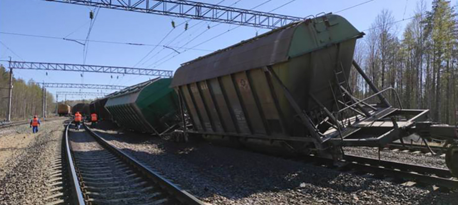 РЖД объявили о завершении ликвидации последствий аварии грузового поезда в Карелии