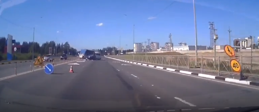 Появилось видео аварии на выезде из Петрозаводска (ВИДЕО)