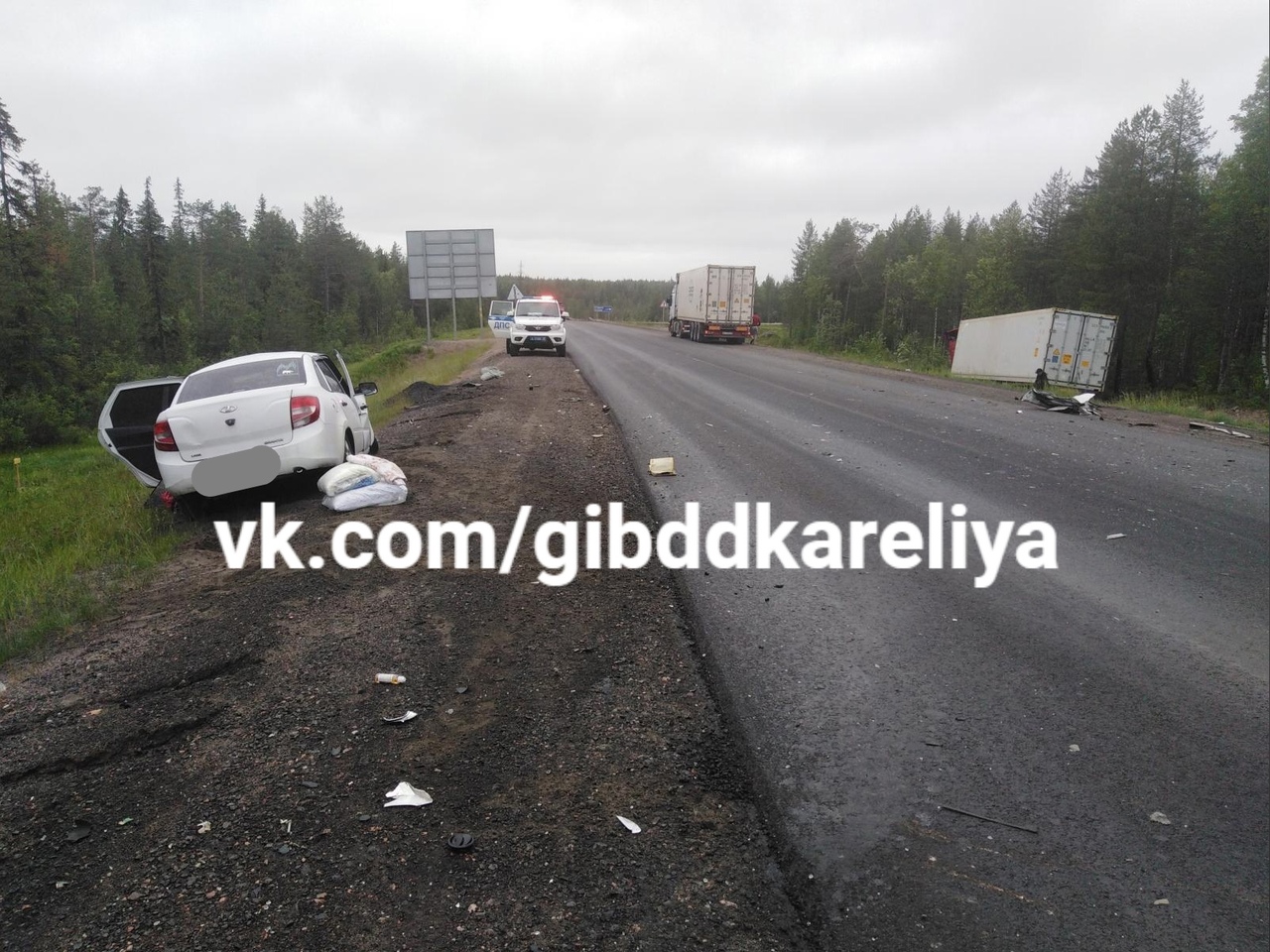 ГИБДД назвала виновного в смертельной аварии на трассе «Кола» в Карелии (ФОТО)