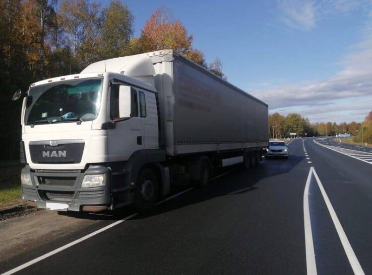 В Карелии 49-летний водитель многотонного грузовика попался пьяным за рулем
