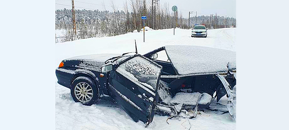 Три человека пострадали в ДТП на федеральной трассе в Карелии