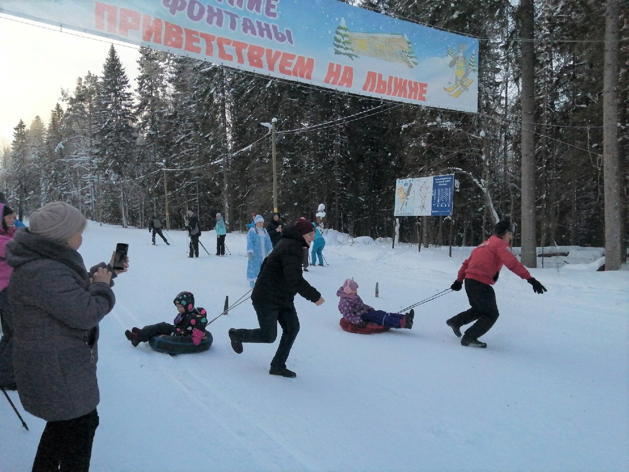 Жители Петрозаводска встретили новый спортивный год на трассе «Фонтаны» (ФОТО)