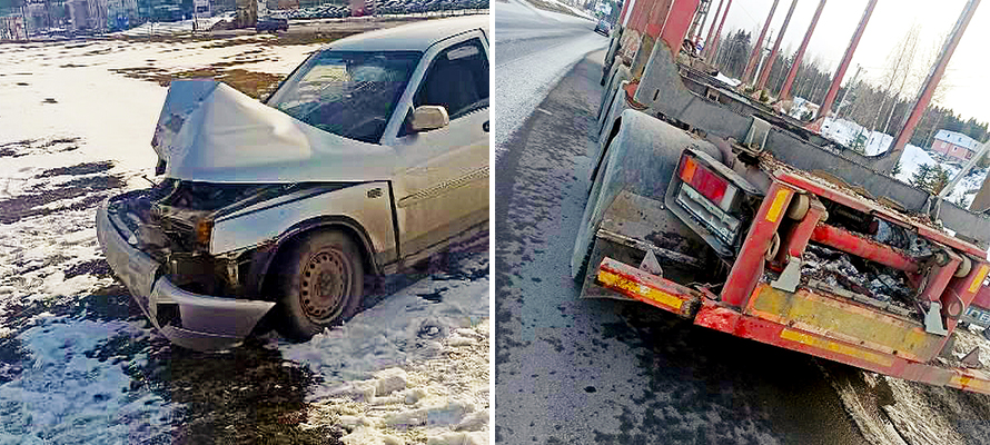 Молодой водитель ВАЗа, протаранивший грузовик в Петрозаводске, был пьян