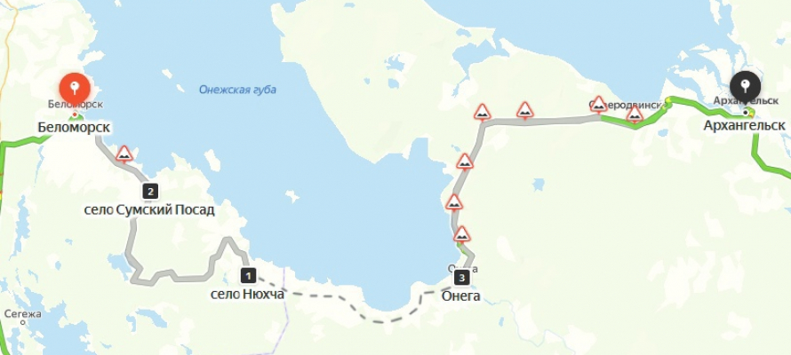 Объявлены сроки передачи в федеральную собственность и реконструкции трассы вдоль Белого моря