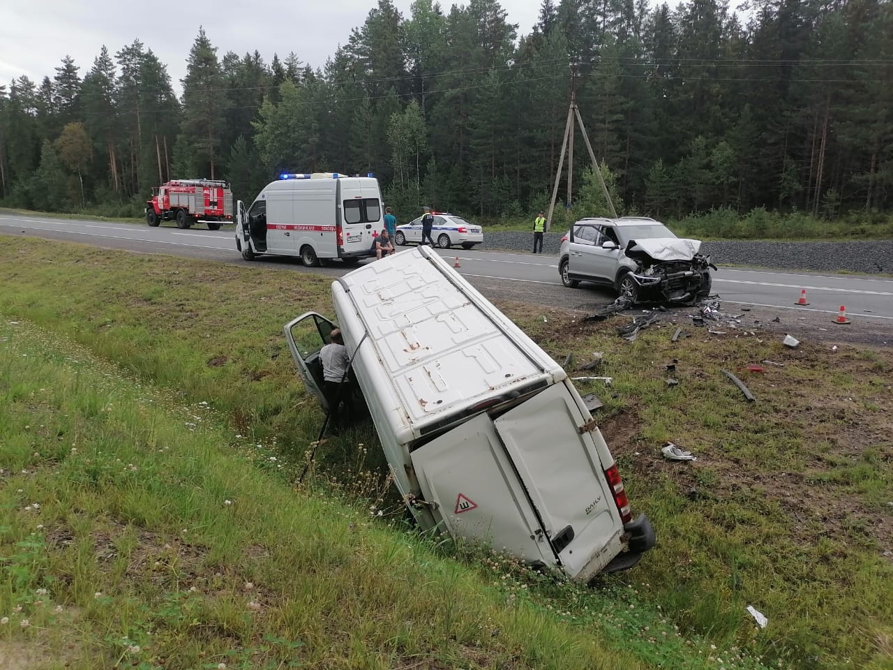 Стала известна причина серьезной аварии на трассе «Кола» в Карелии