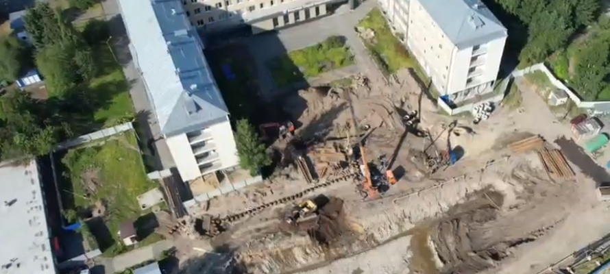 Глава Минздрава Карелии показал, как идет строительство нового 7-этажного хирургического корпуса БСМП (ВИДЕО)