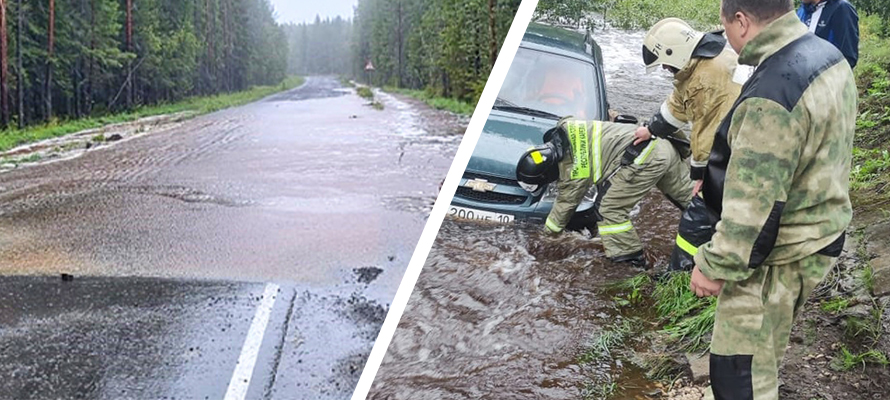 Пострадавшие от наводнения дороги в Прионежье отремонтируют за 12,5 млн рублей, заверили власти Карелии