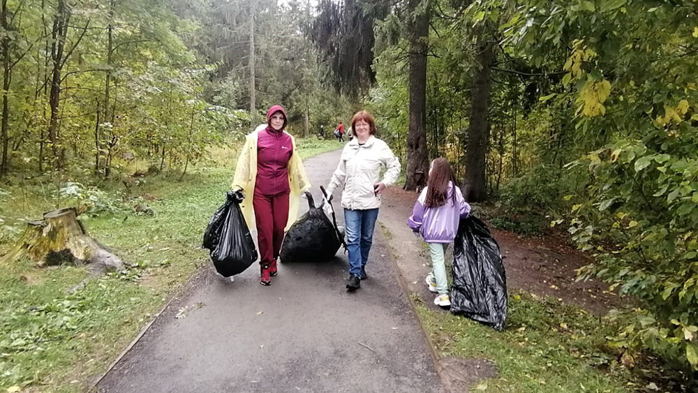 Жители Петрозаводска собрали 40 кубометров мусора в парке Беличий Остров