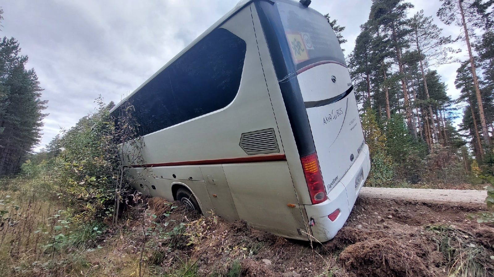 Автобус с туристами попал в ДТП в Карелии