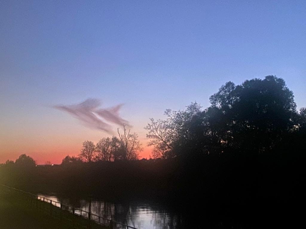 «Ангел-ас»: глава Карелии увидел на закате облака в виде истребителей и создал поэтический пост