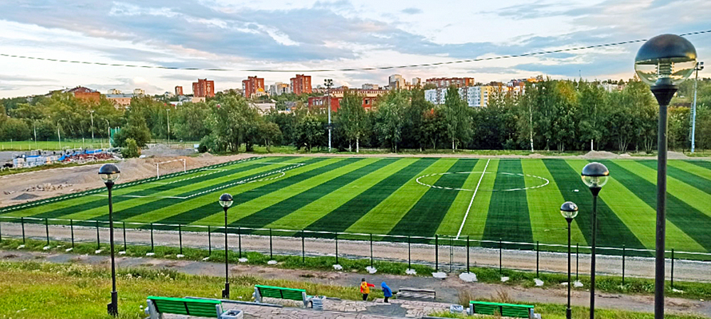 Недавно отремонтированный стадион «Юность» в Петрозаводске придется частично переделывать 