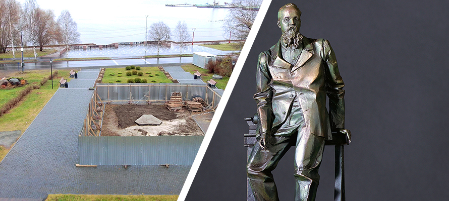 Стало известно, почему памятник ювелиру Перхину решили установить на набережной Петрозаводска