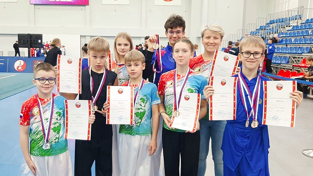 Ушуисты из Карелии завоевали комплект наград на Кубке России