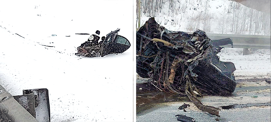В ДТП на трассе в Карелии машину разорвало на части — два человека погибли (ФОТО)