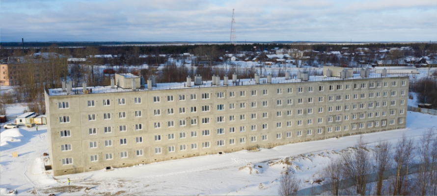 Компания «КСМ» показала, как строится жилой дом в Беломорске