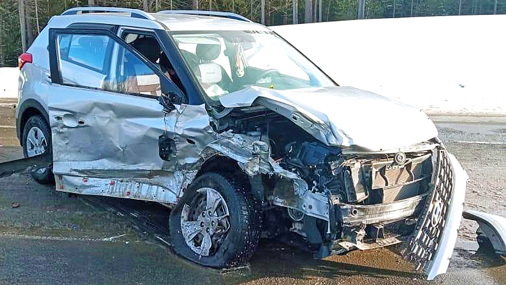 Женщина-водитель устроила ДТП с двумя пострадавшими на трассе в Карелии