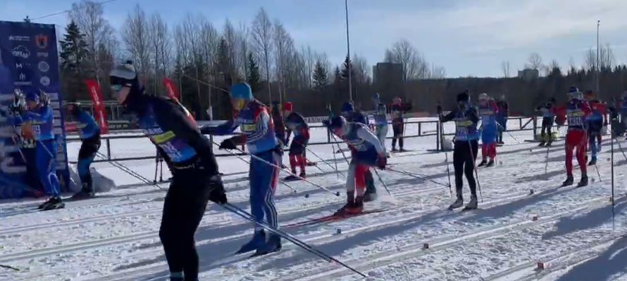 Лыжники-марафонцы в Петрозаводске вышли на 50-километровую дистанцию (ВИДЕО)