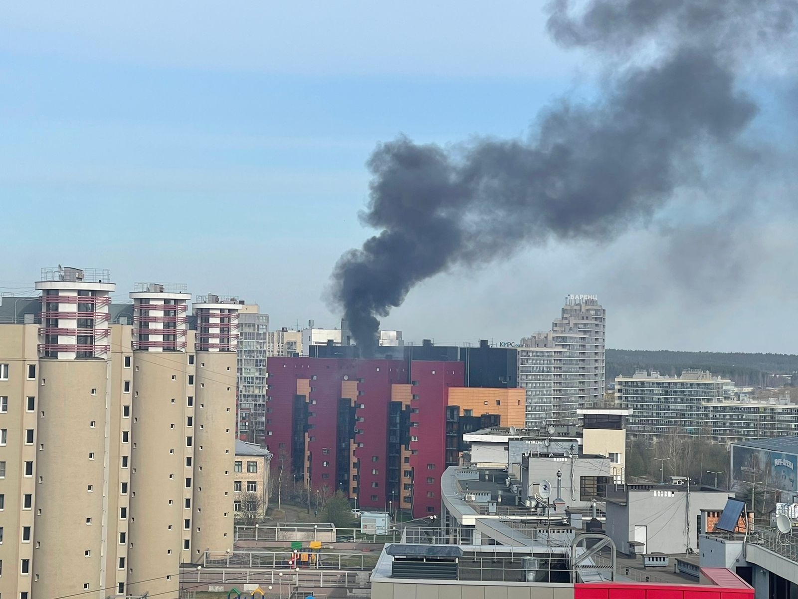 На набережной в Петрозаводске загорелась высотка (ФОТО) | СТОЛИЦА на Онего