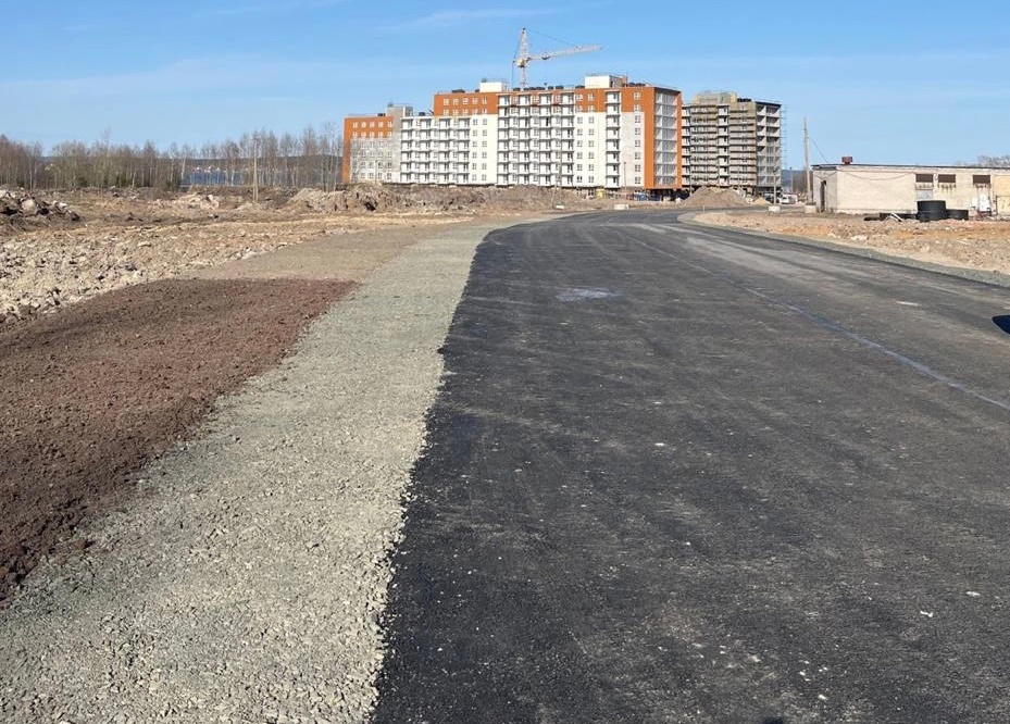 К новому району Петрозаводска на первой береговой линии Онежского озера построили асфальтированную дорогу (ФОТОФАКТ) 
