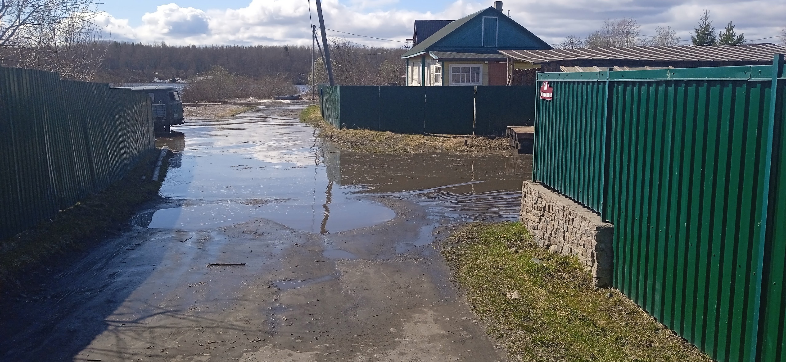 Режим повышенной готовности из-за мощного паводка введен еще в одном районе на севере Карелии
