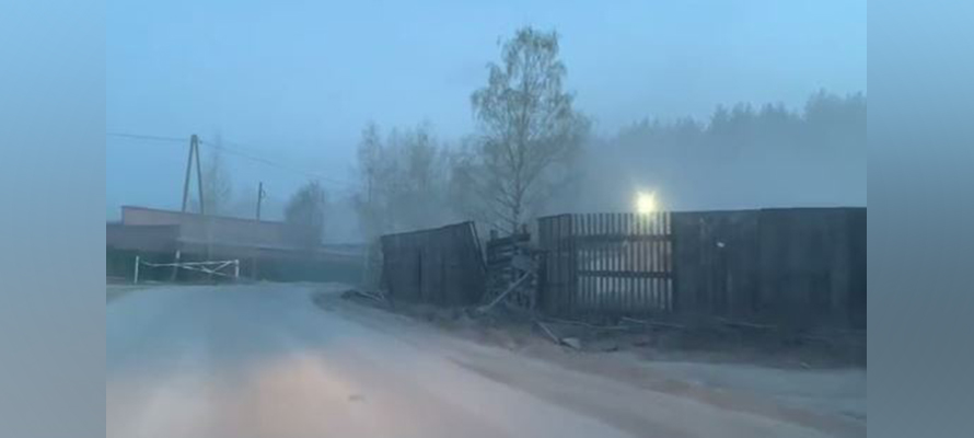 Пыльные бури накрыли Медвежьегорский район Карелии (ВИДЕО)