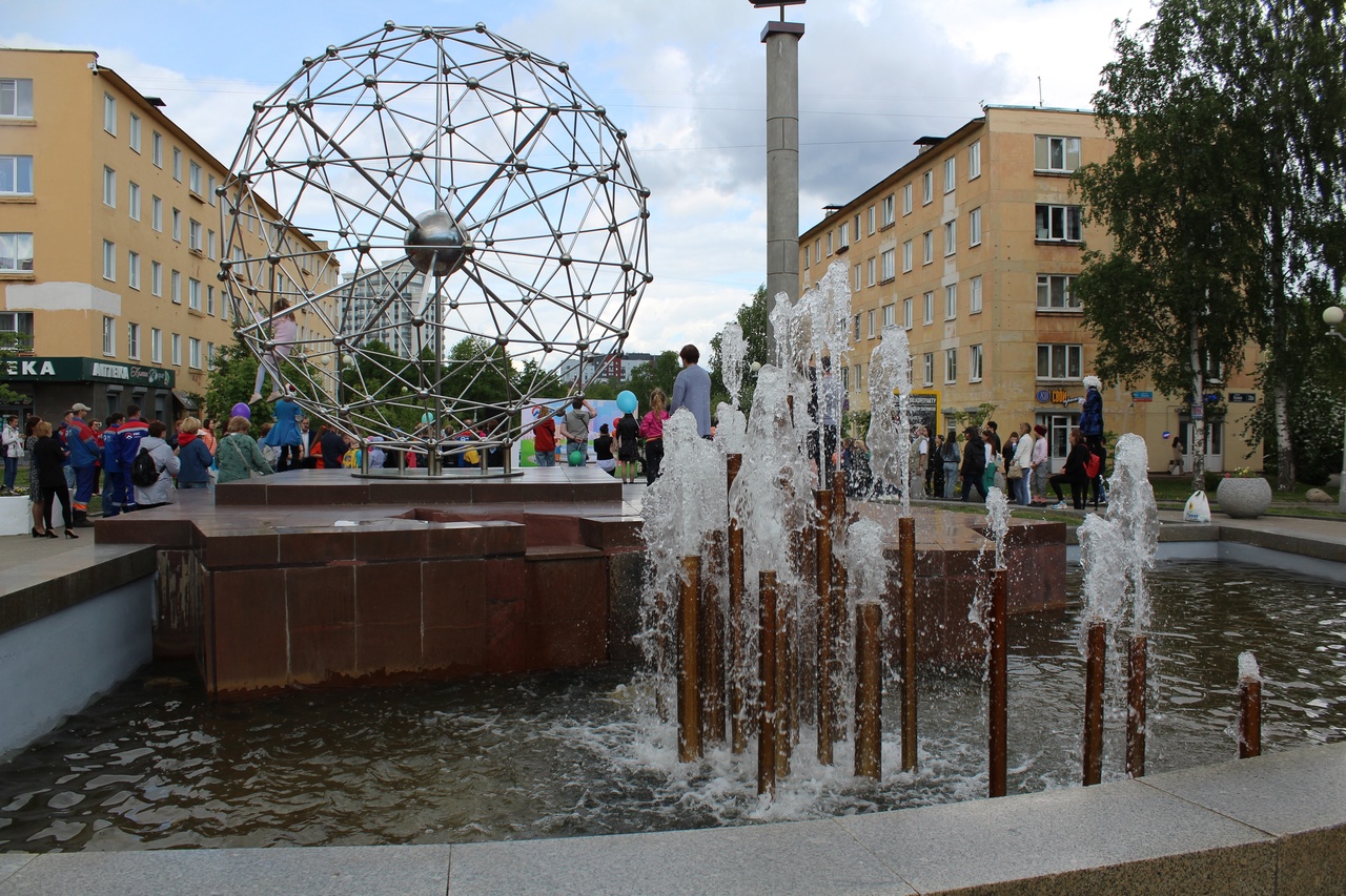 В Петрозаводске заработали фонтаны