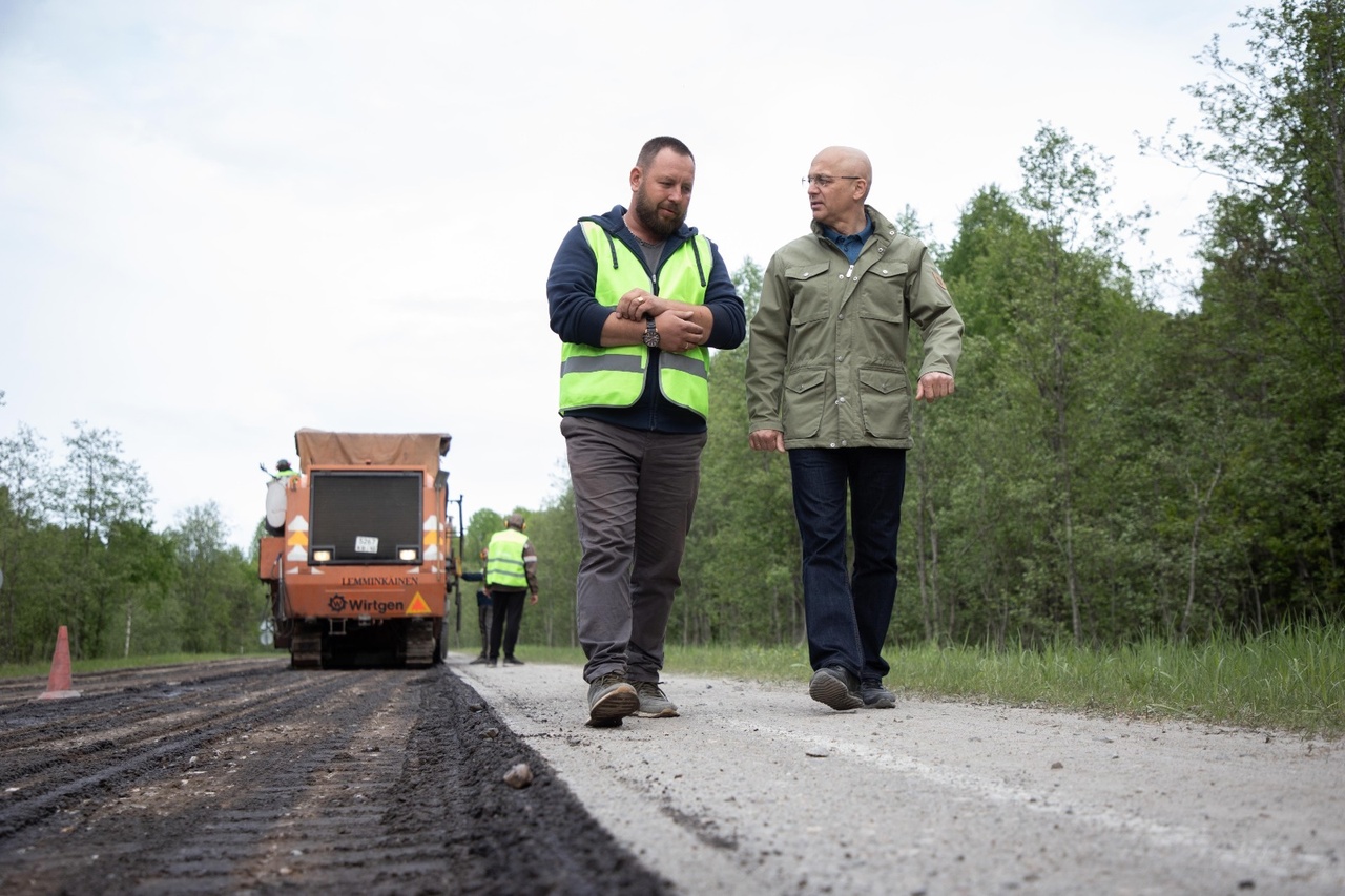 Шандалович рассказал, когда завершат реконструкцию одной из главных дорог Медвежьегорского района Карелии