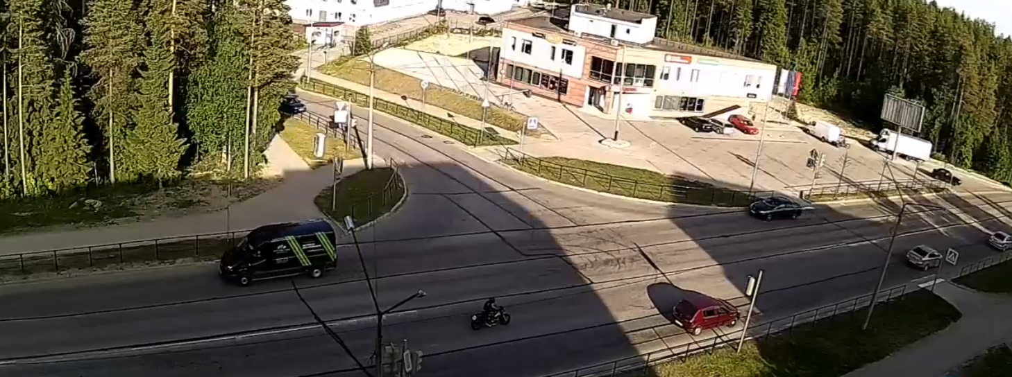 Мотоциклист разбился в центре города горняков Карелии (ВИДЕО)