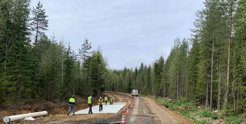 Названы сроки окончания ремонта проблемной дороги в пригороде Петрозаводска (ФОТО)
