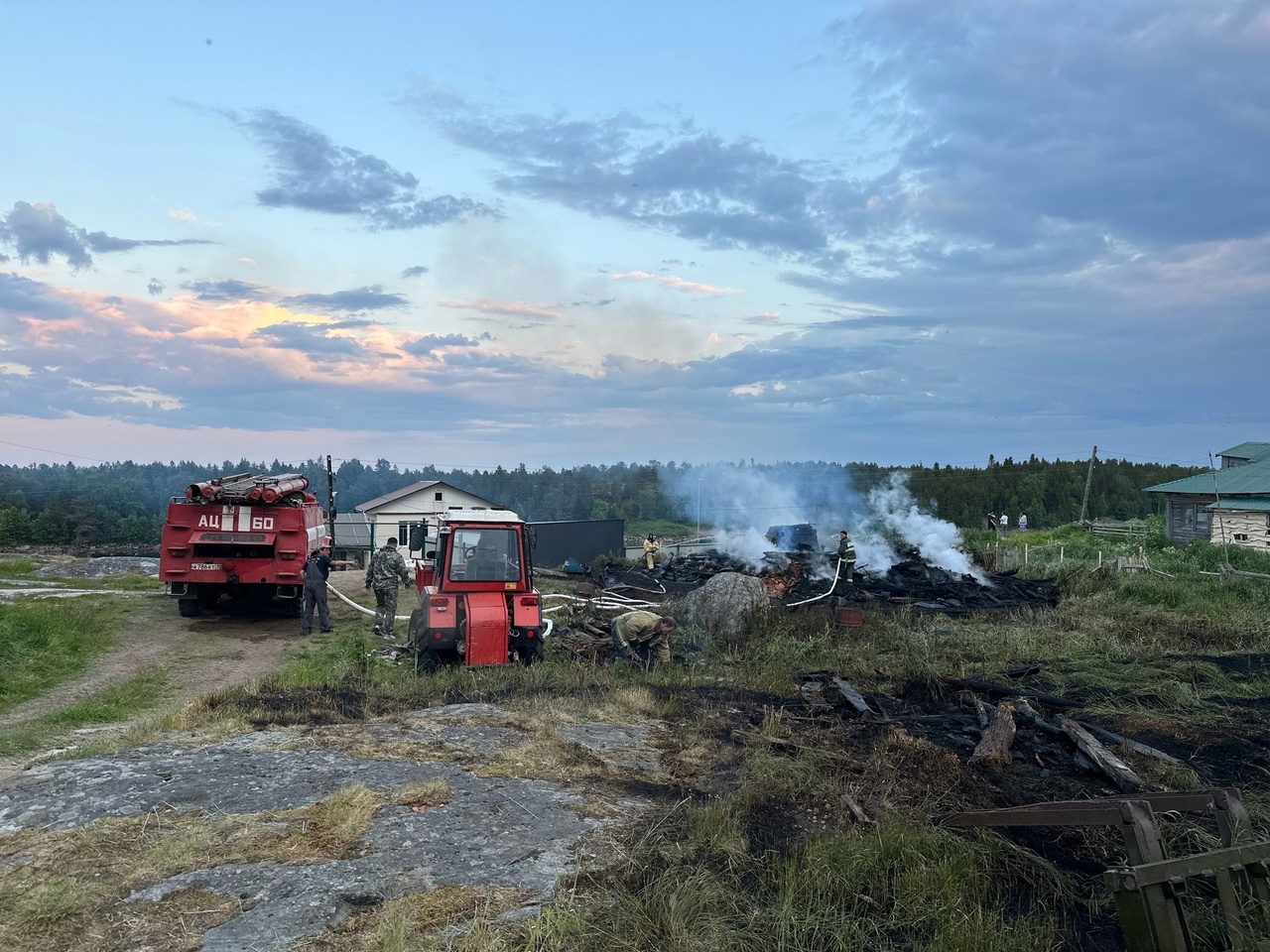 Власти района на севере Карелии рассказали о последствиях страшного пожара (ФОТО)