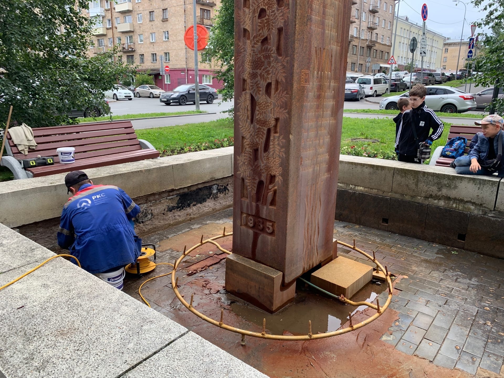 У многострадального фонтана в центре Петрозаводска появилось будущее (ФОТО)  | 27.07.2023 | Новости Петрозаводска - БезФормата