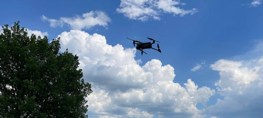 Житель Пряжинского района  запустил дрон для съемки с воздуха