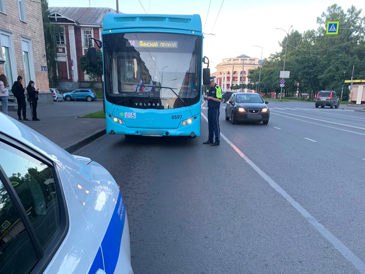 Водитель автобуса не пропустил пешехода в центре Петрозаводска | СТОЛИЦА на  Онего