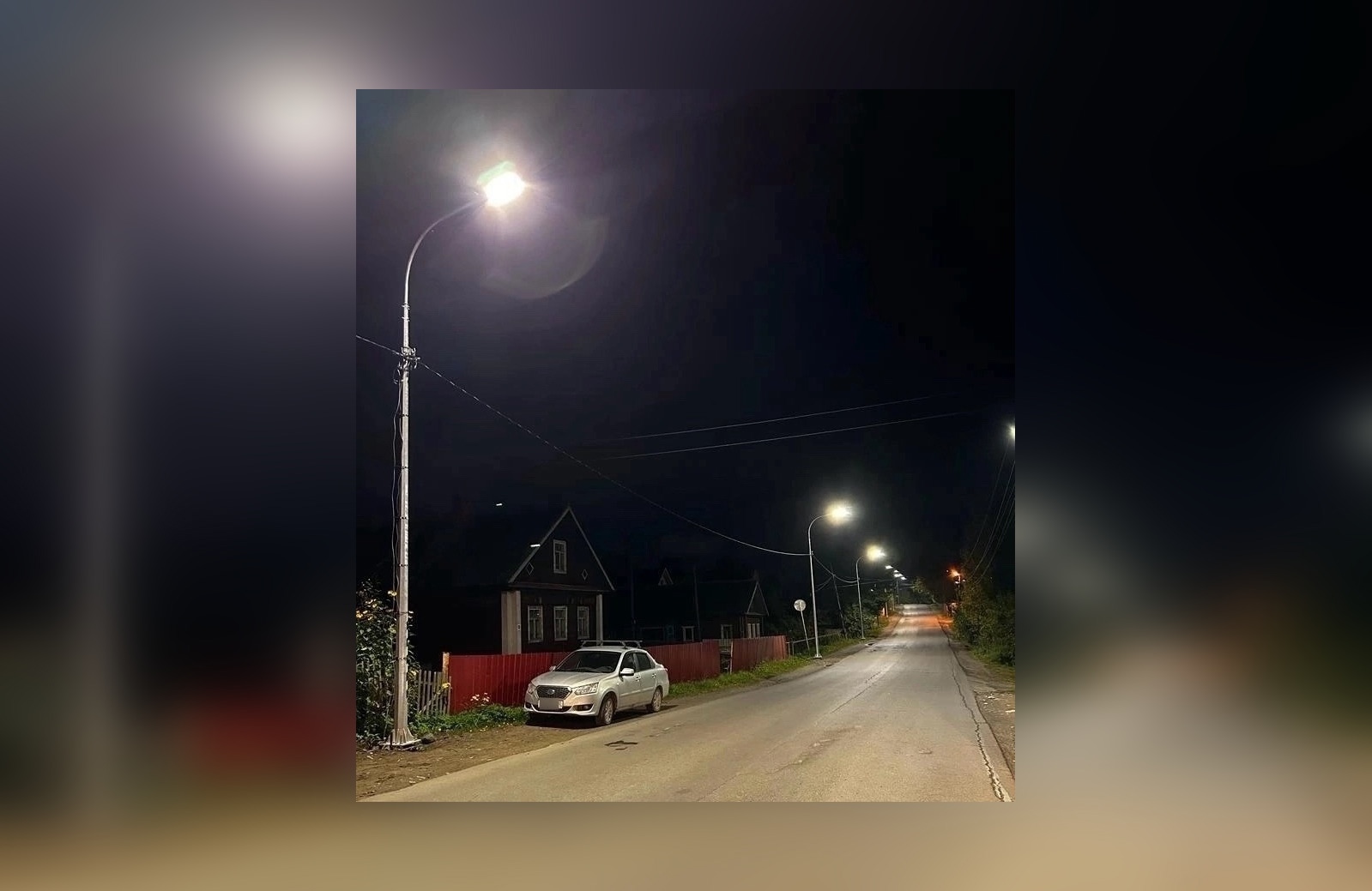 Энергетики осветили оживленное шоссе на окраине Петрозаводска