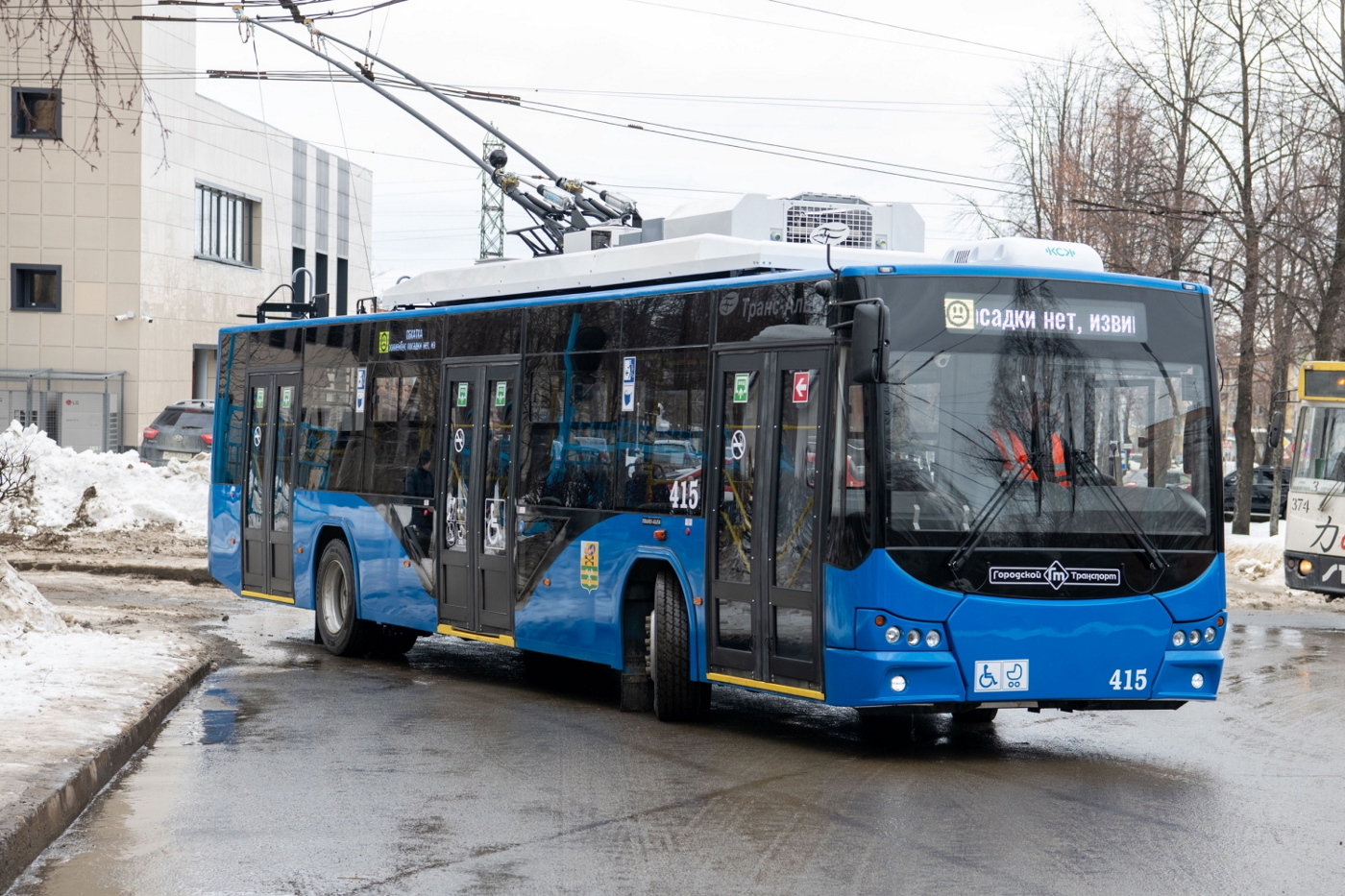 Троллейбусы изменили маршрут в Петрозаводске