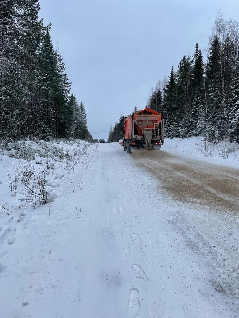 Подрядчик отчитался о попытках убрать дороги Карелии после снегопада
